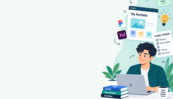 How to Build a UI/UX Portfolio as a Fresher: A Complete Beginner’s Guide